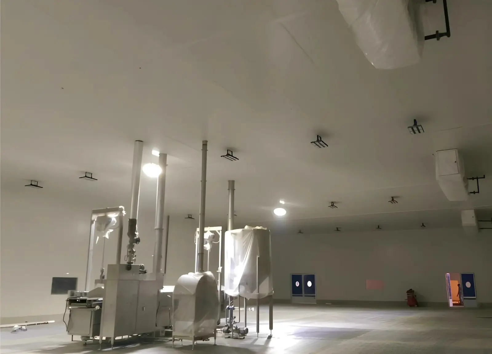 Big Bird Foods processing hall lit by Crest LED