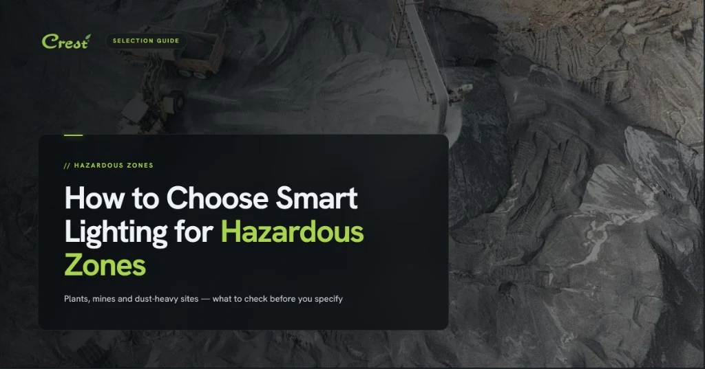 How to choose smart lighting for hazardous zones — Crest selection guide