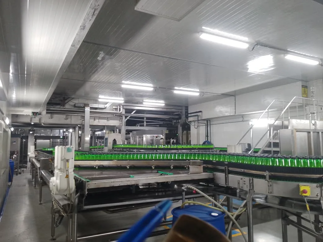 Lotte Akhtar Beverages fill line after Crest LED Tri-Proof install